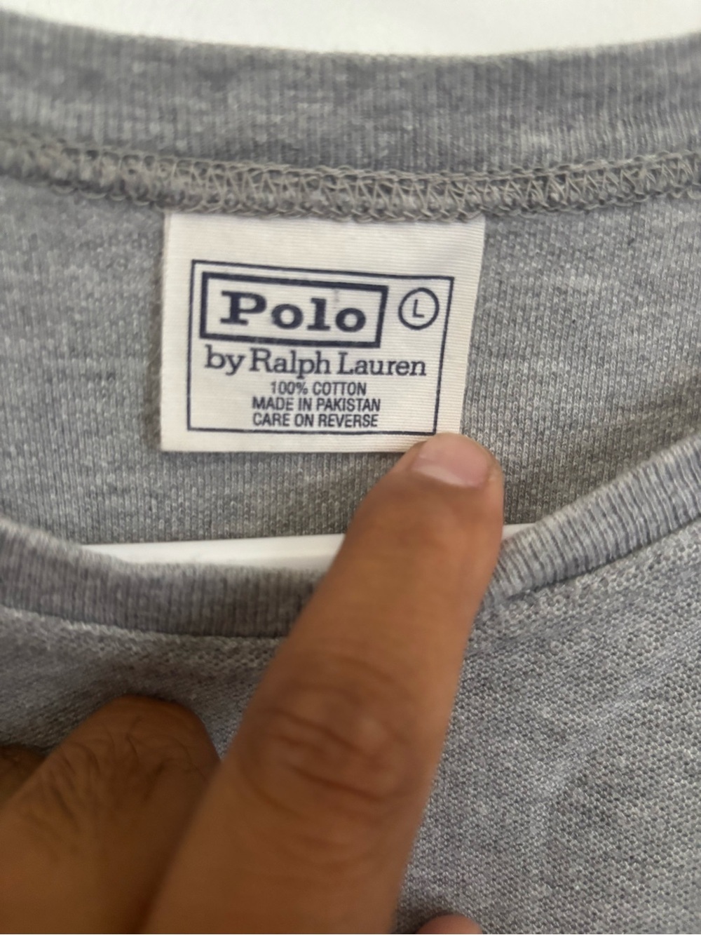 Polo by Ralph Lauren Light Gray Crewneck T-Shirt